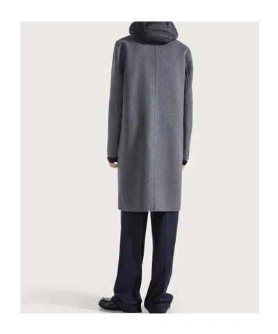 Seventy Double-faced Hooded Coat In Black