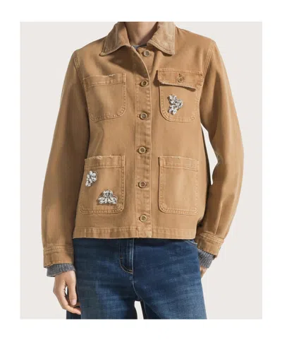 Seventy Button-fastening Jacket In Brown