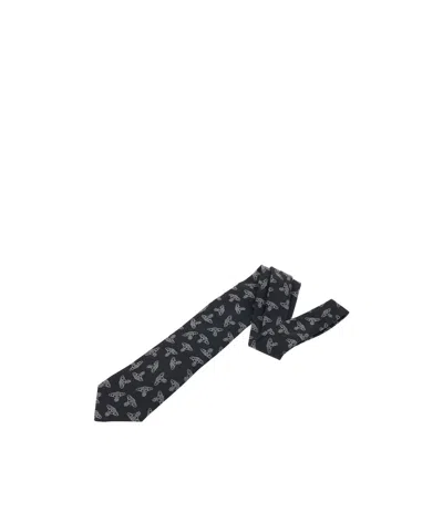 Vivienne Westwood Logo Tie In Black