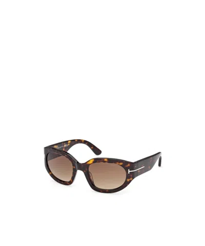 Tom Ford Eyewear Rectangular Frame Sunglasses In Multi