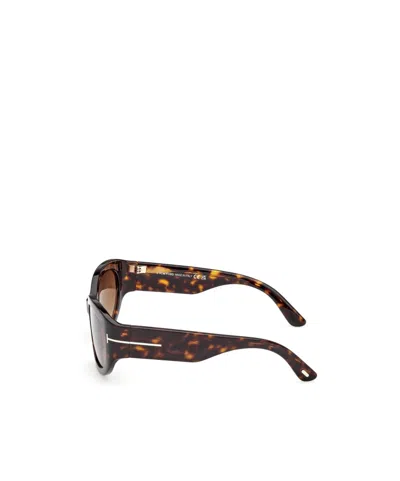 Tom Ford Eyewear Rectangular Frame Sunglasses In Multi