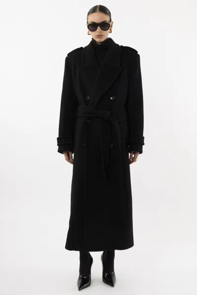 Arakii Wool Coat In Black