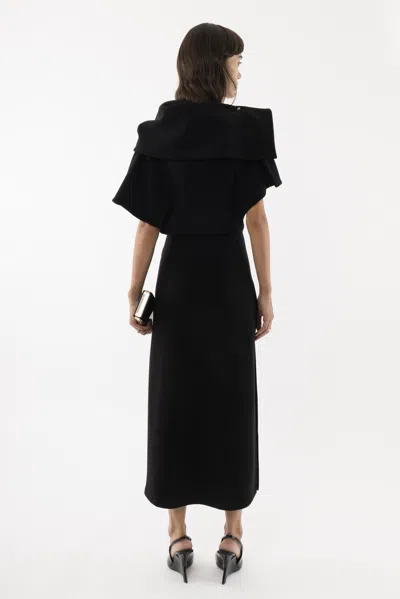 Arakii Structured Pin Dress In Black