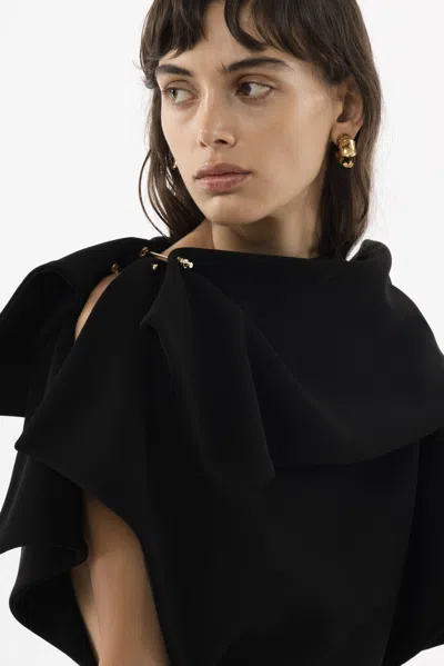 Arakii Structured Pin Dress In Black