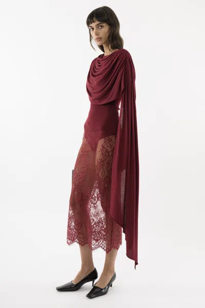 Arakii Haze Long Sleeve Top In Red