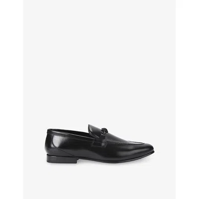 Kurt Geiger Leather Alton Brush Off Loafer In Black