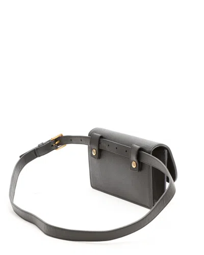 Dior Christian  Saddle Belt Bag In Black