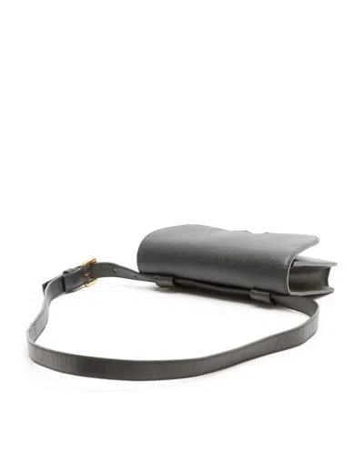 Dior Christian  Saddle Belt Bag In Black