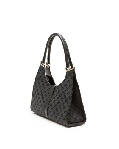Gucci Gg Jackie Bardot Bag In Black