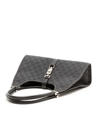 Gucci Gg Jackie Bardot Bag In Black