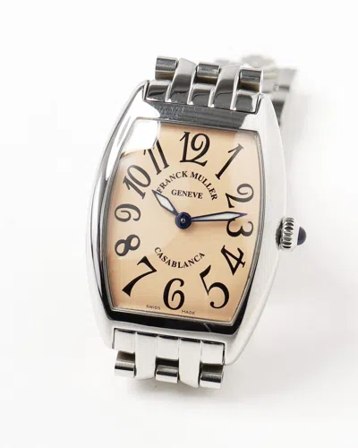 Franck Muller Casablanca Cintrée Curvex 25mm Ref 1752qz Watch In Metallic