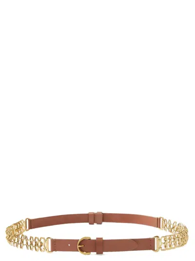 Pinko Chain Insert Belt Belts Brown In Brown