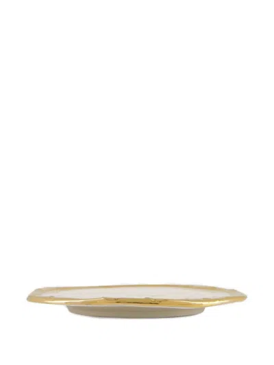 Les-ottomans Octagonal-shape Plate In Neutral