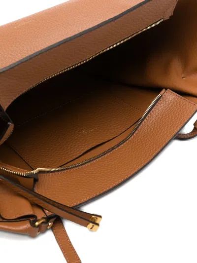 Gianni Chiarini Bloom Leather Shoulder Bag In Brown