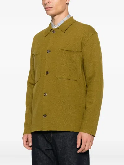 Nn07 Jonas Wool Shirt Jacket In Green