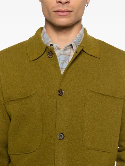 Nn07 Jonas Wool Shirt Jacket In Green