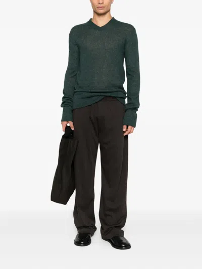 Rier V-neck Sweater In Green