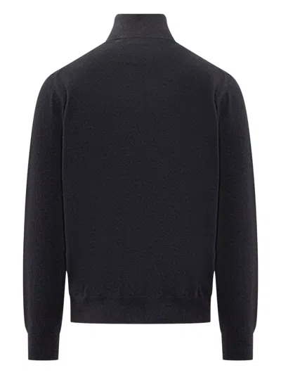 Filippo De Laurentiis Zip-up Cashmere Cardigan In Blue
