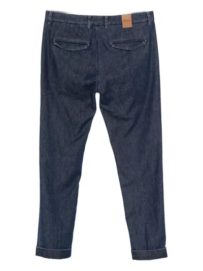 Teleria Zed Edward Cuffed Trousers In Blue
