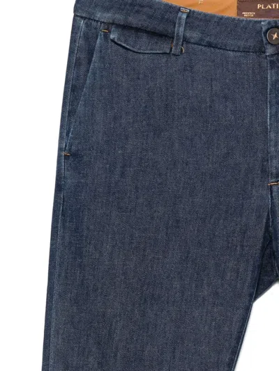 Teleria Zed Edward Cuffed Trousers In Blue