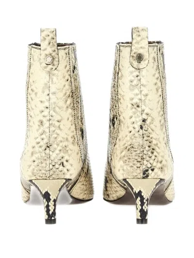 Roberto Festa Printed-leather Ankle Boots In Multi