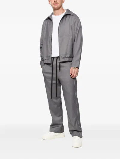 Hamza Rud Zipped Jacket In Gray