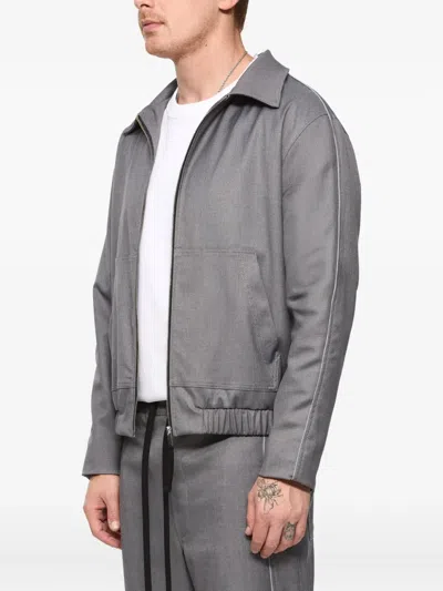 Hamza Rud Zipped Jacket In Gray