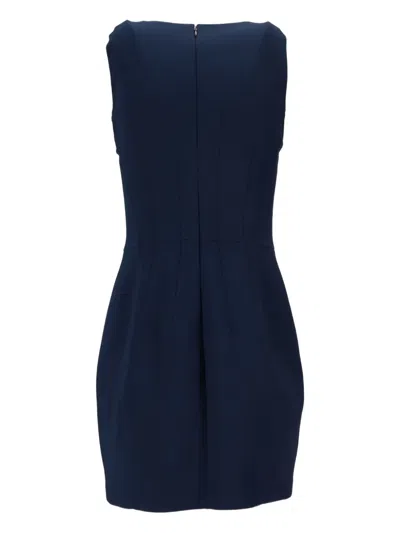 Elisabetta Franchi Bustier Detail Mini Dress In Blue