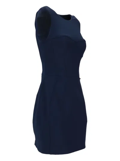 Elisabetta Franchi Bustier Detail Mini Dress In Blue