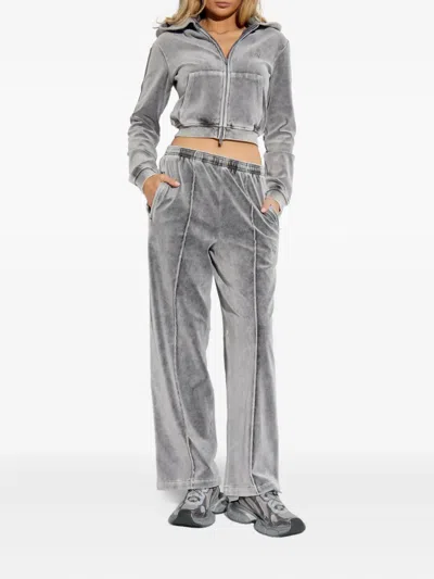Alexander Wang Mid Rise Articulated Leg Pant Clothing In Gray