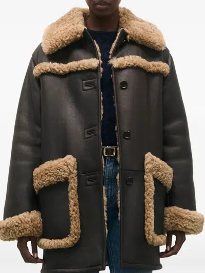 Bally Pocket Leather Jacket In Black