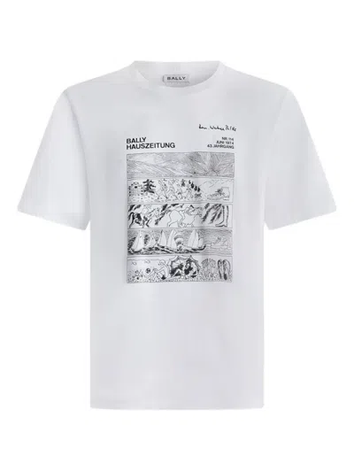 Bally Graphic-print T-shirt In White