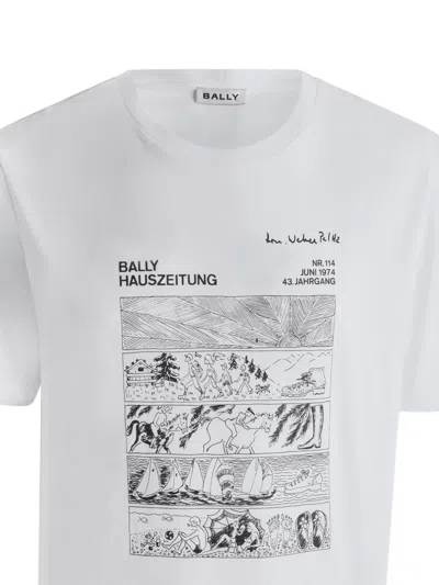 Bally Graphic-print T-shirt In White