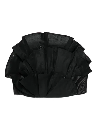 Aje Selestia Ruffled Top In Black