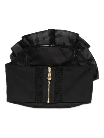 Aje Selestia Ruffled Top In Black