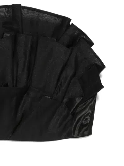 Aje Selestia Ruffled Top In Black