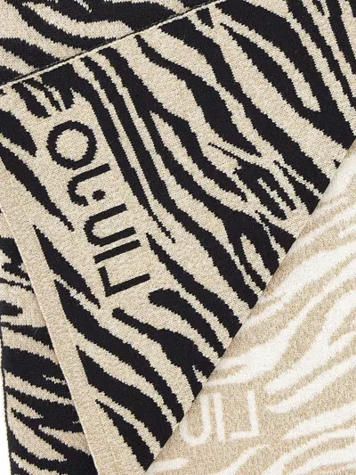 Liu •jo Animali-print Scarf In Neutral