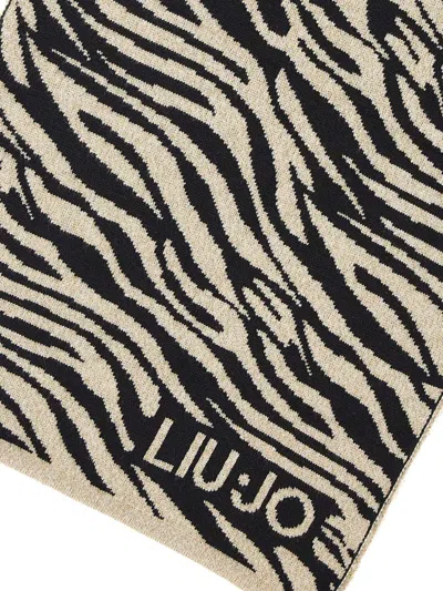 Liu •jo Animali-print Scarf In Neutral