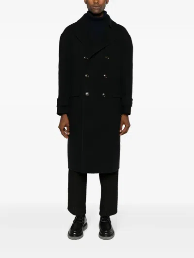 Piacenza Cashmere Roll-neck Cashmere-blend Jumper In Black