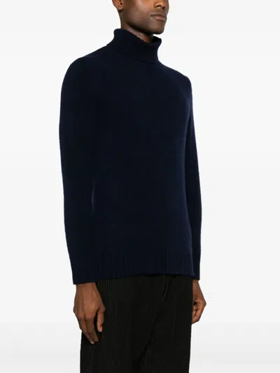 Piacenza Cashmere Roll-neck Cashmere-blend Jumper In Black