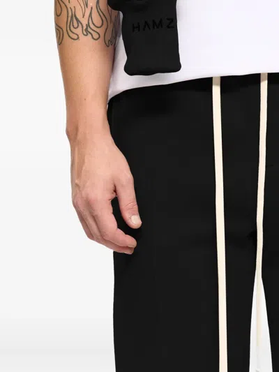 Hamza 247 Drawstring Track Pants In Black