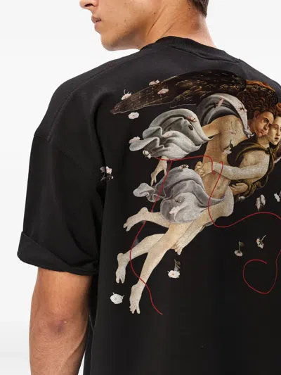 Hamza Botticelli Printed T-shirt In Black