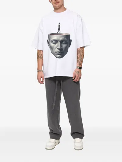 Hamza Serenity Graphic T-shirt In White