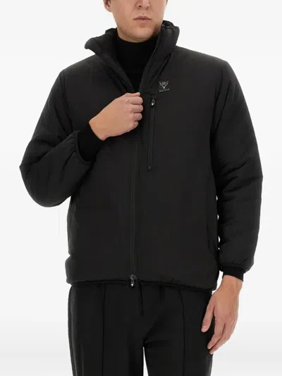 South2 West8 Logo-patch Jacket In Black