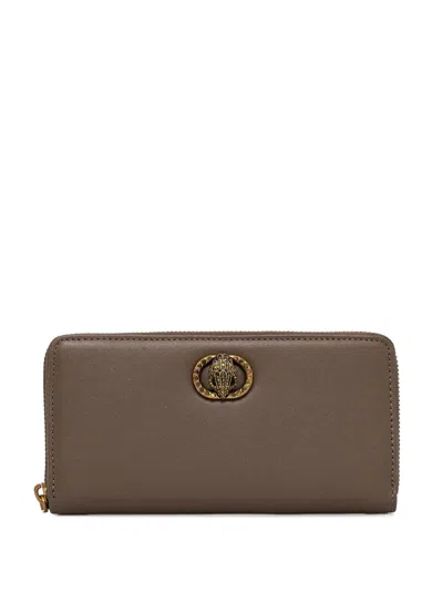 Kurt Geiger Kensington Eagle-charm Wallet In Brown