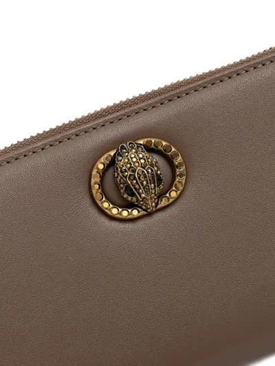 Kurt Geiger Kensington Eagle-charm Wallet In Brown