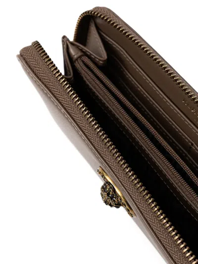 Kurt Geiger Kensington Eagle-charm Wallet In Brown