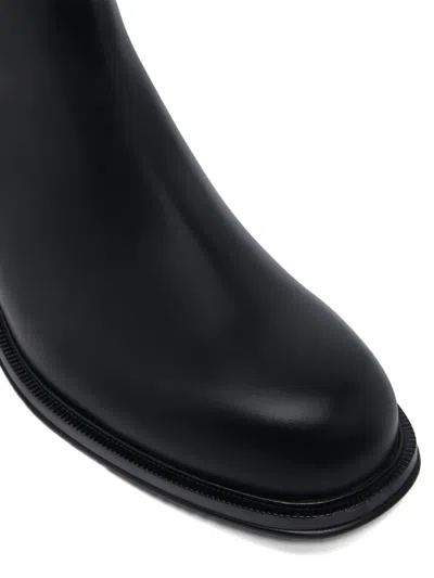 Bally Pull-loop Spiegel Boots In Black