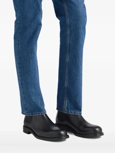 Bally Pull-loop Spiegel Boots In Black