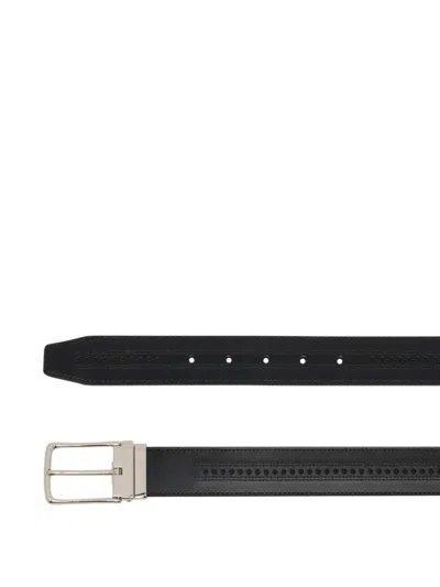 Bally Ketter Adjustable Reversible Belt In Black